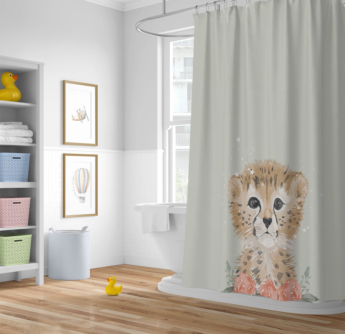 Lil Leopard Shower Curtain