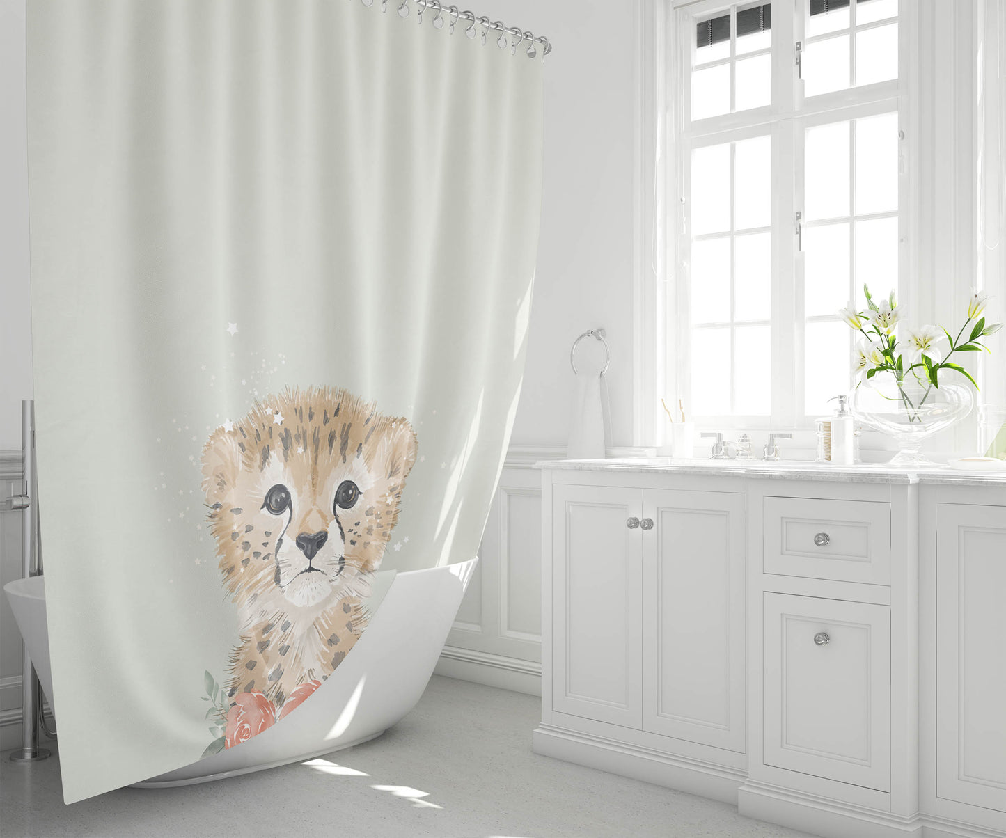 Lil Leopard Shower Curtain