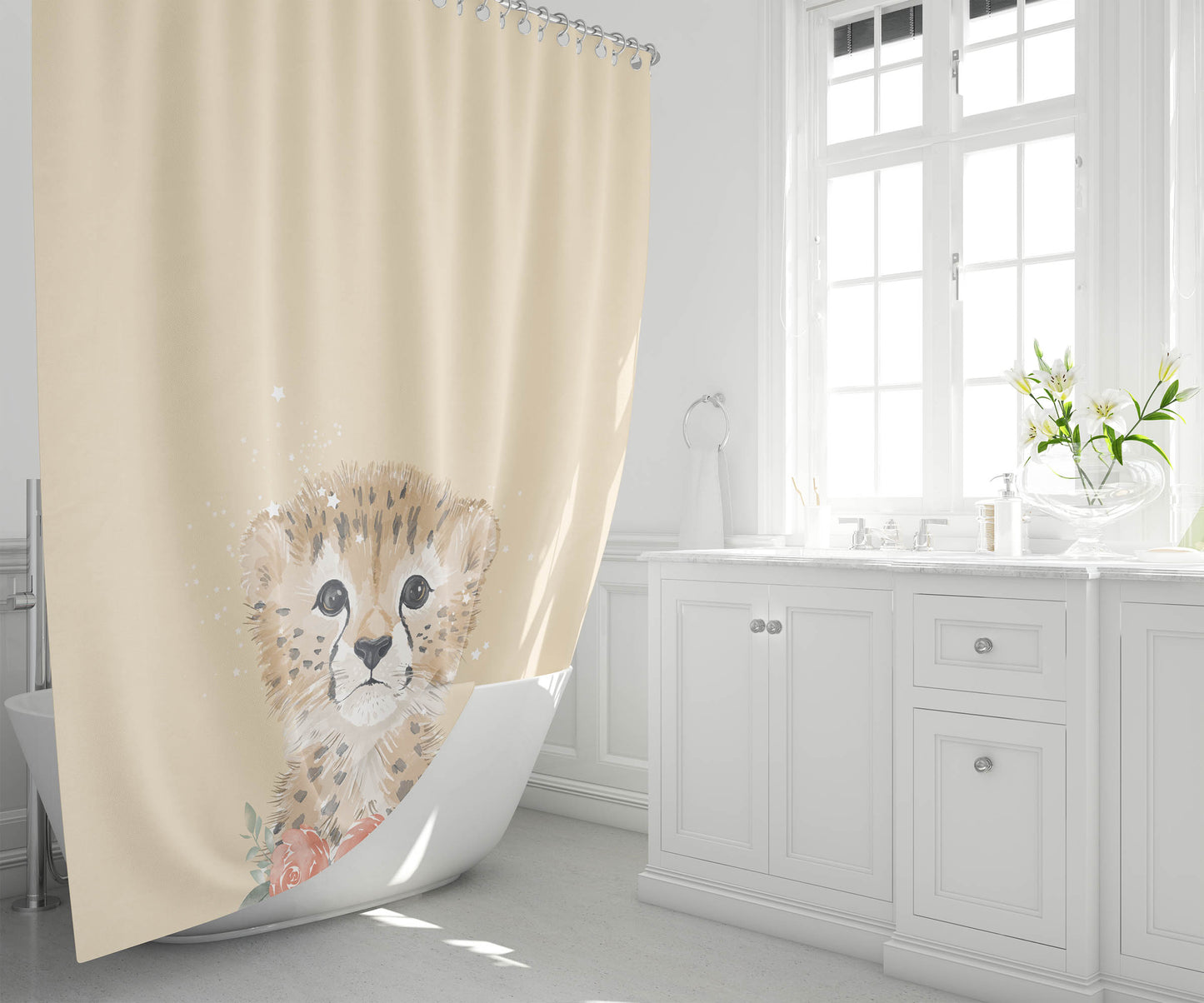 Lil Leopard Shower Curtain