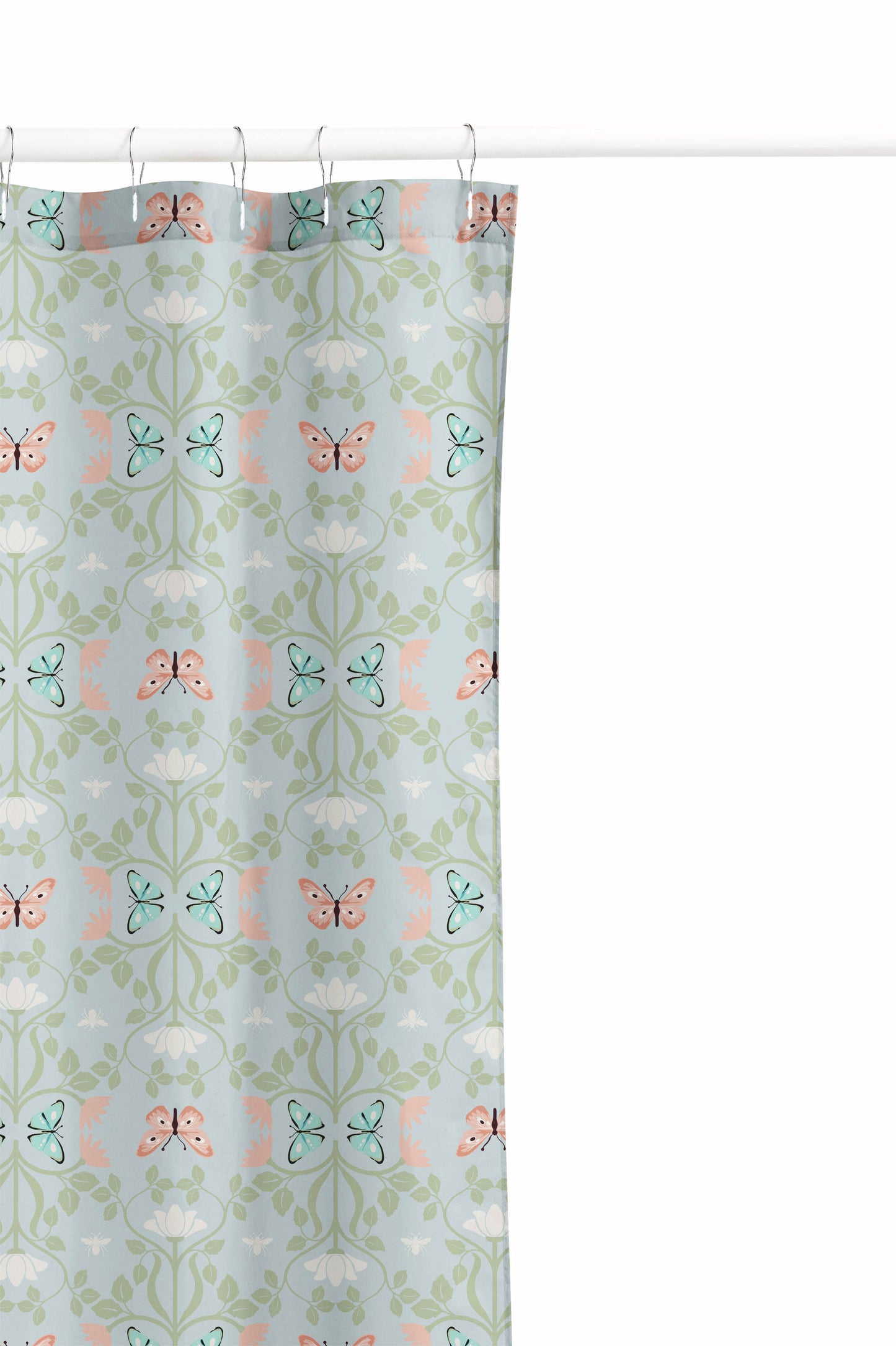 Bees & Butterflies Shower Curtain
