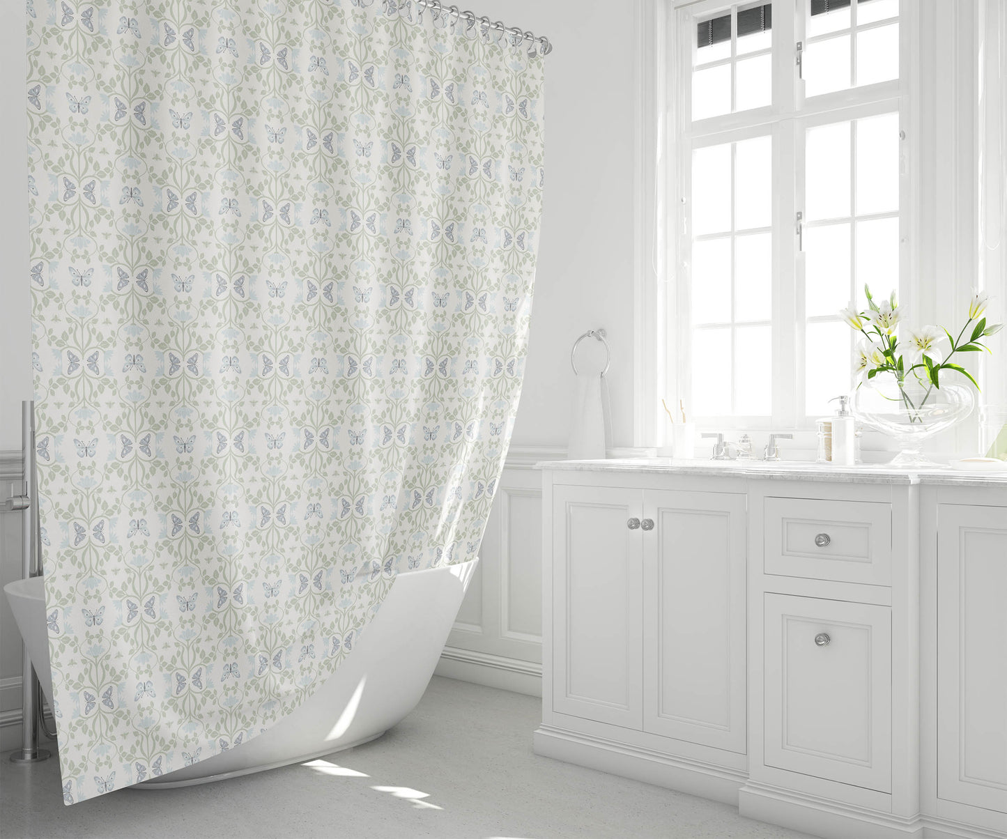Bees & Butterflies Shower Curtain