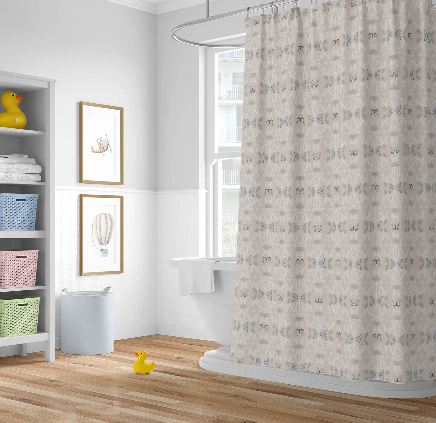 Bees & Butterflies Shower Curtain