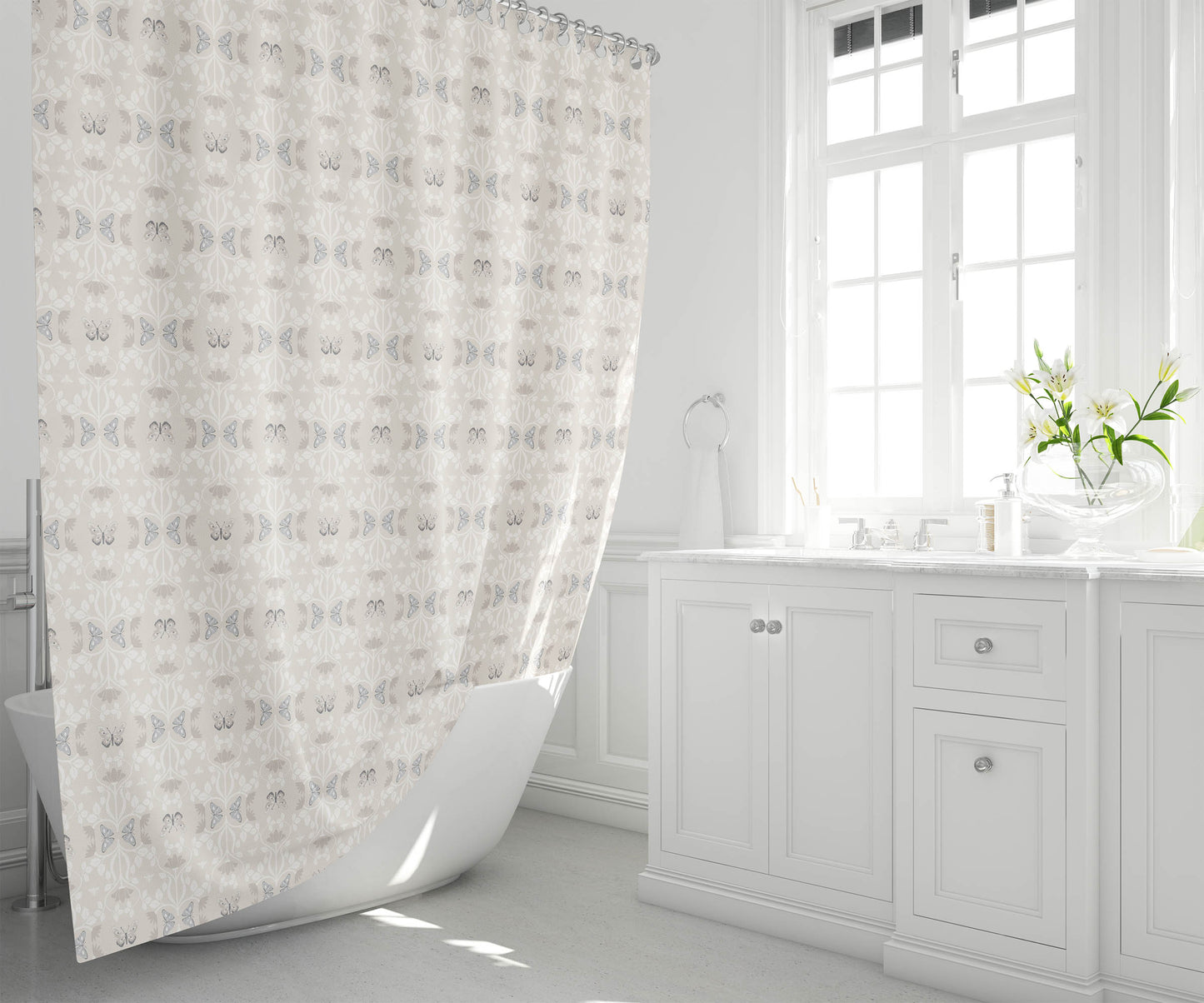 Bees & Butterflies Shower Curtain