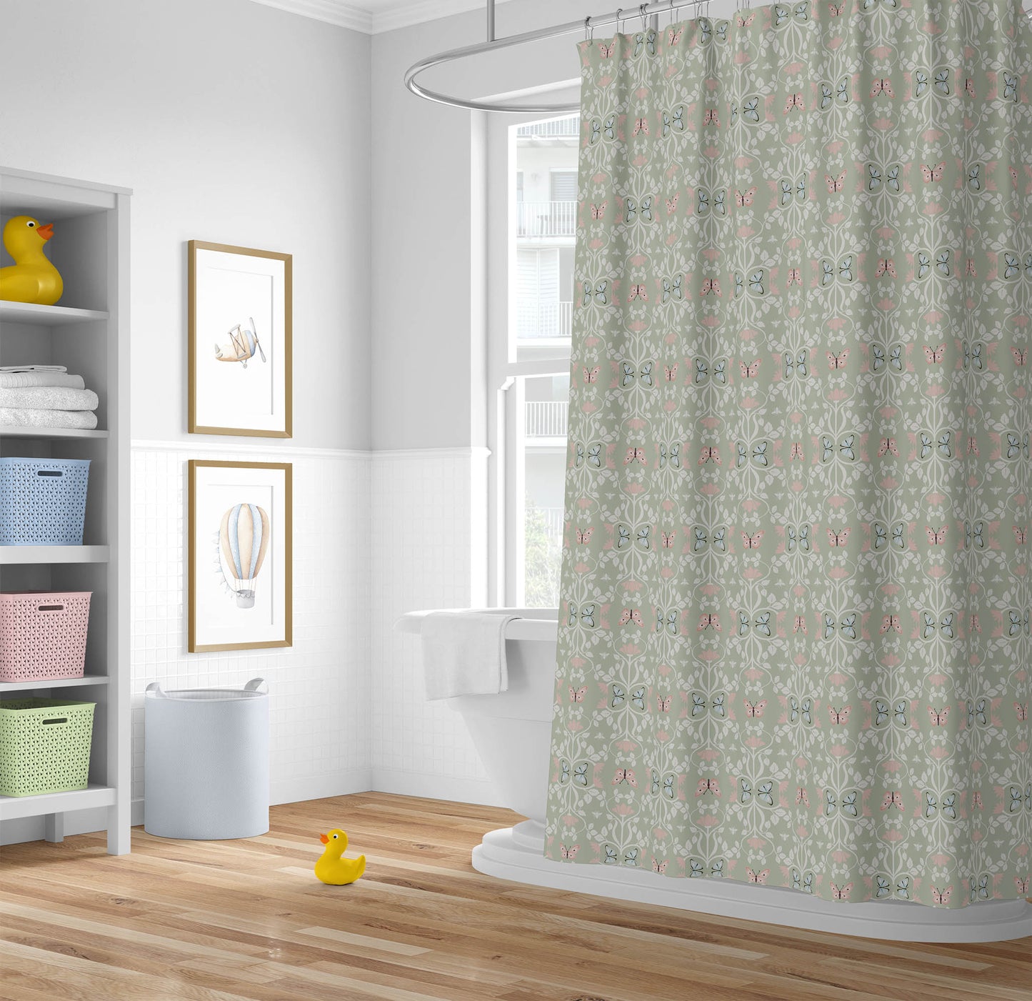 Bees & Butterflies Shower Curtain