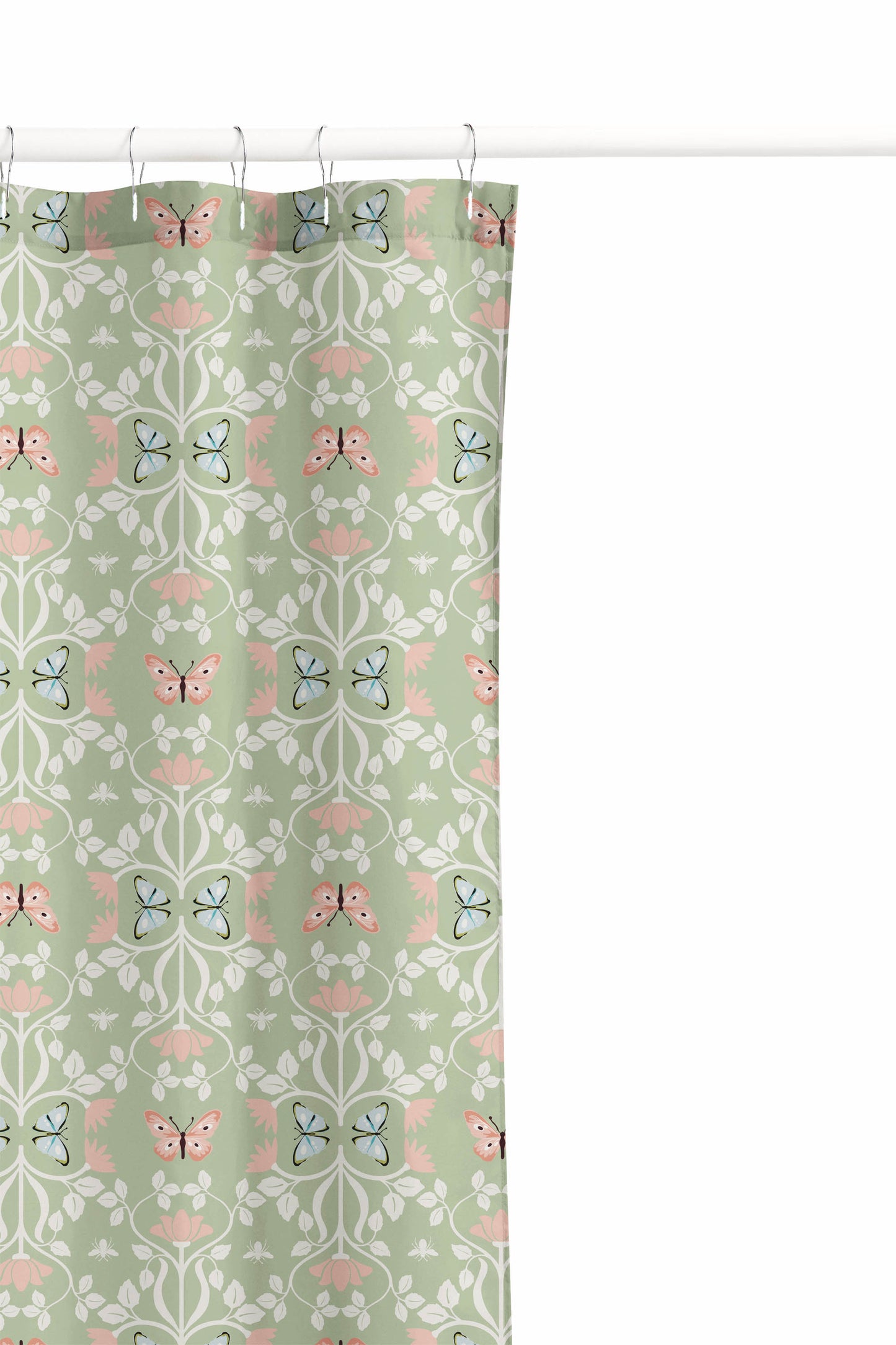 Bees & Butterflies Shower Curtain