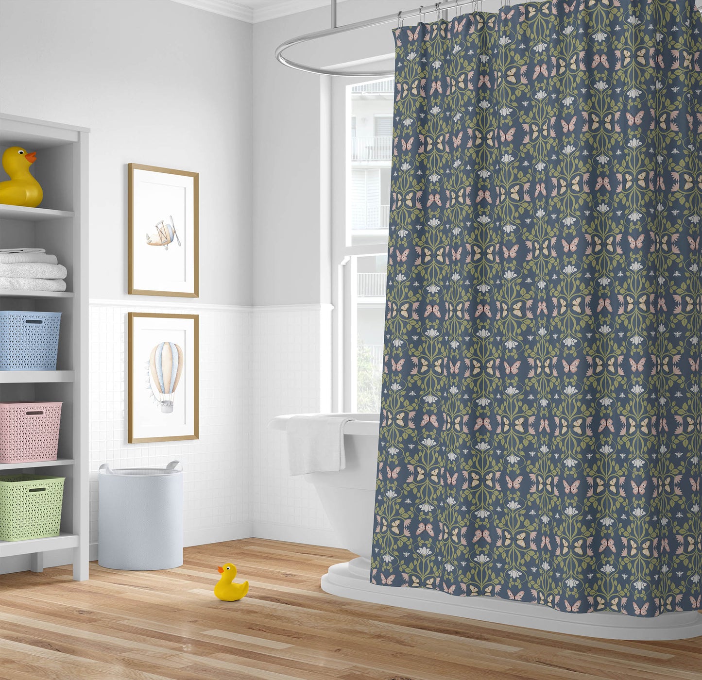 Bees & Butterflies Shower Curtain