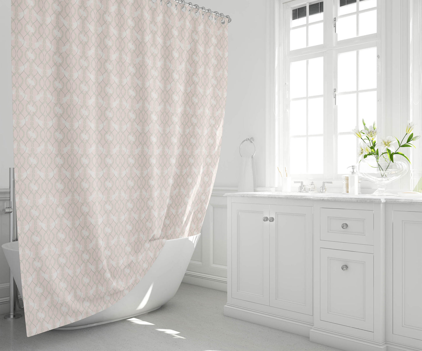 Nantucket Bunny Shower Curtain