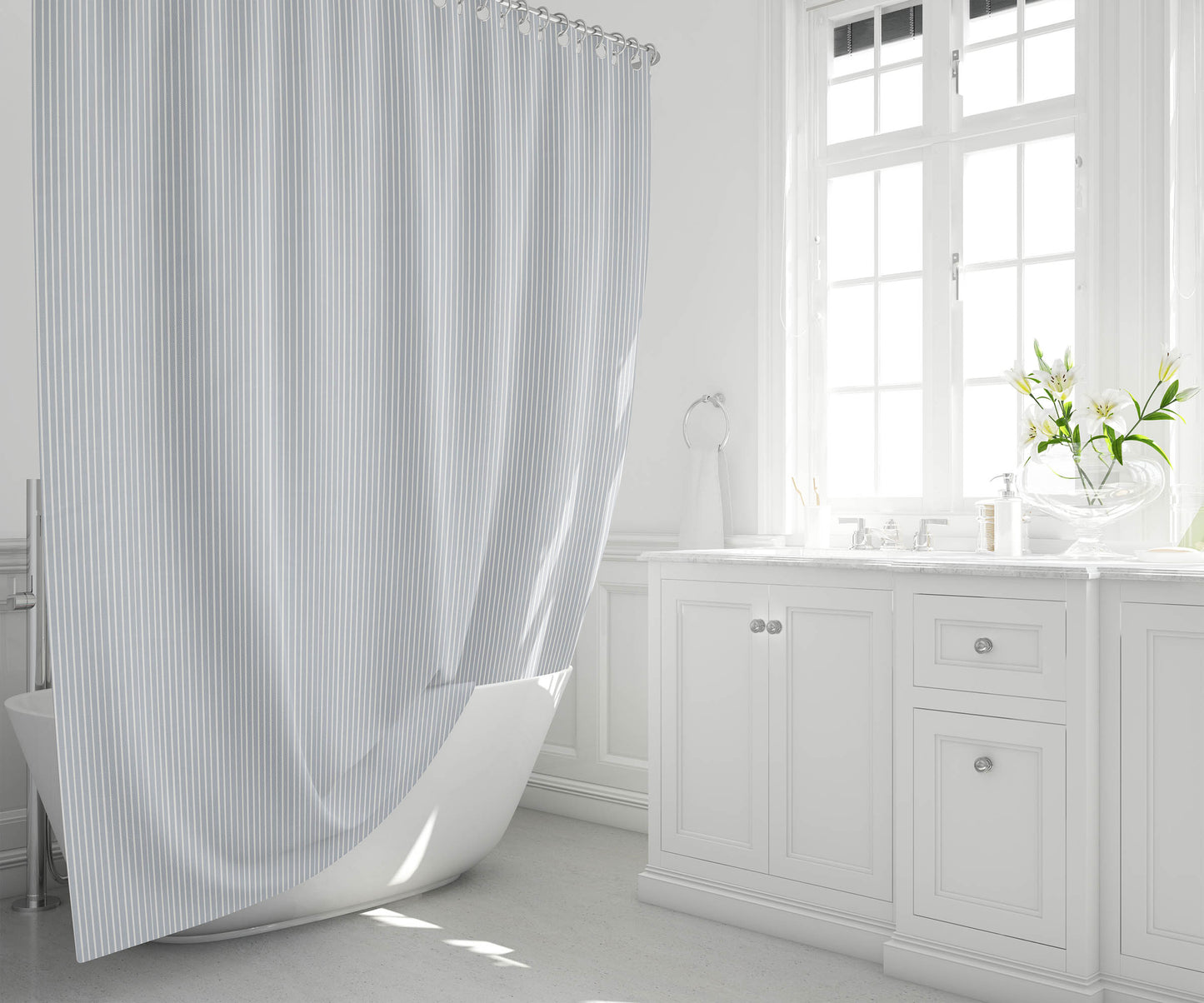 Random Stripes Shower Curtain