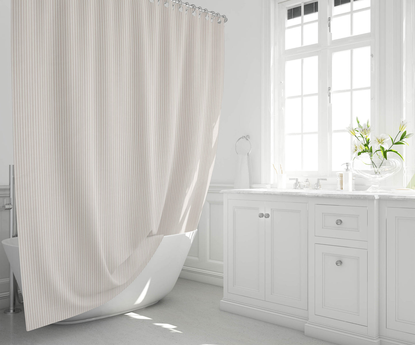 Random Stripes Shower Curtain