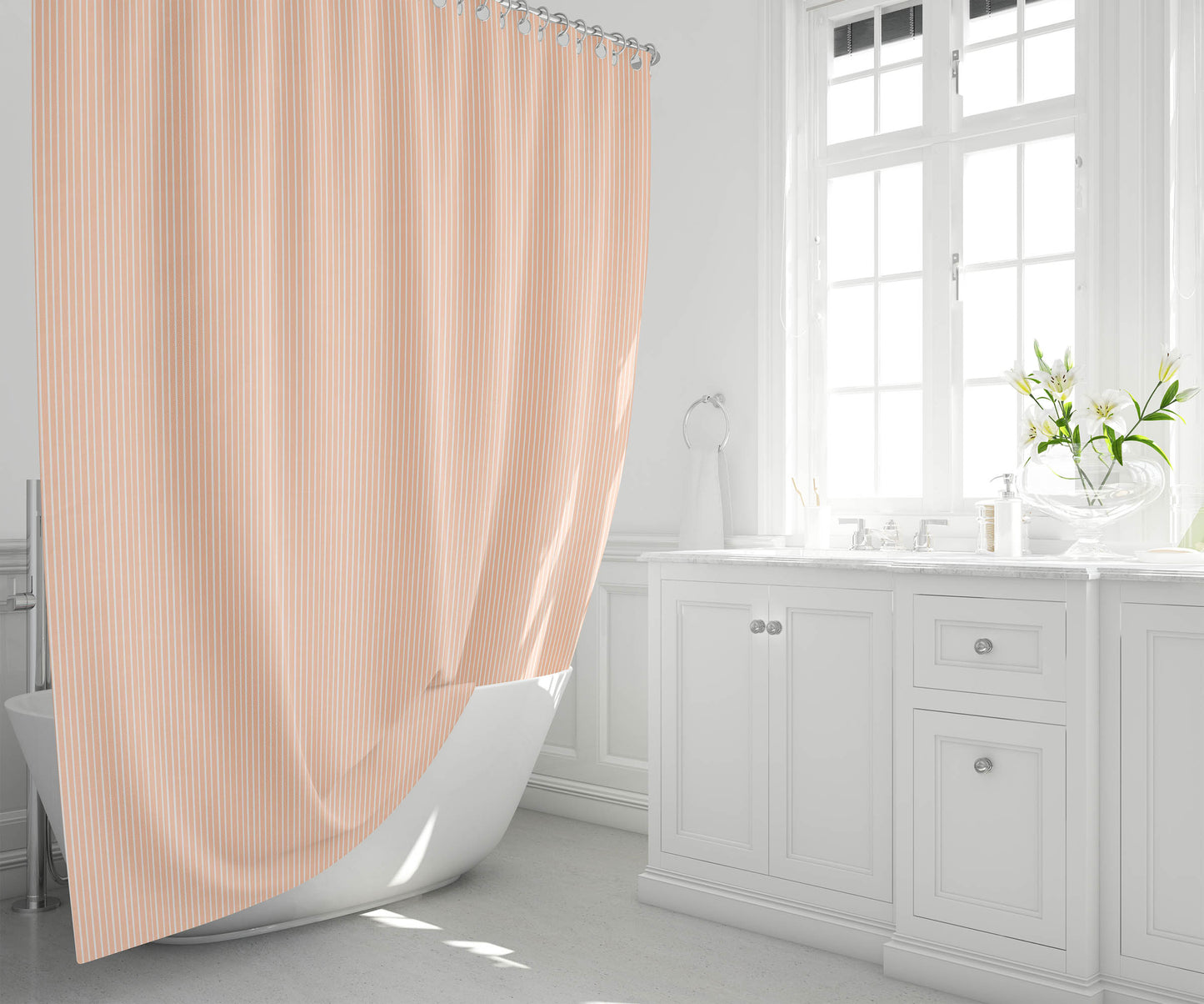 Random Stripes Shower Curtain