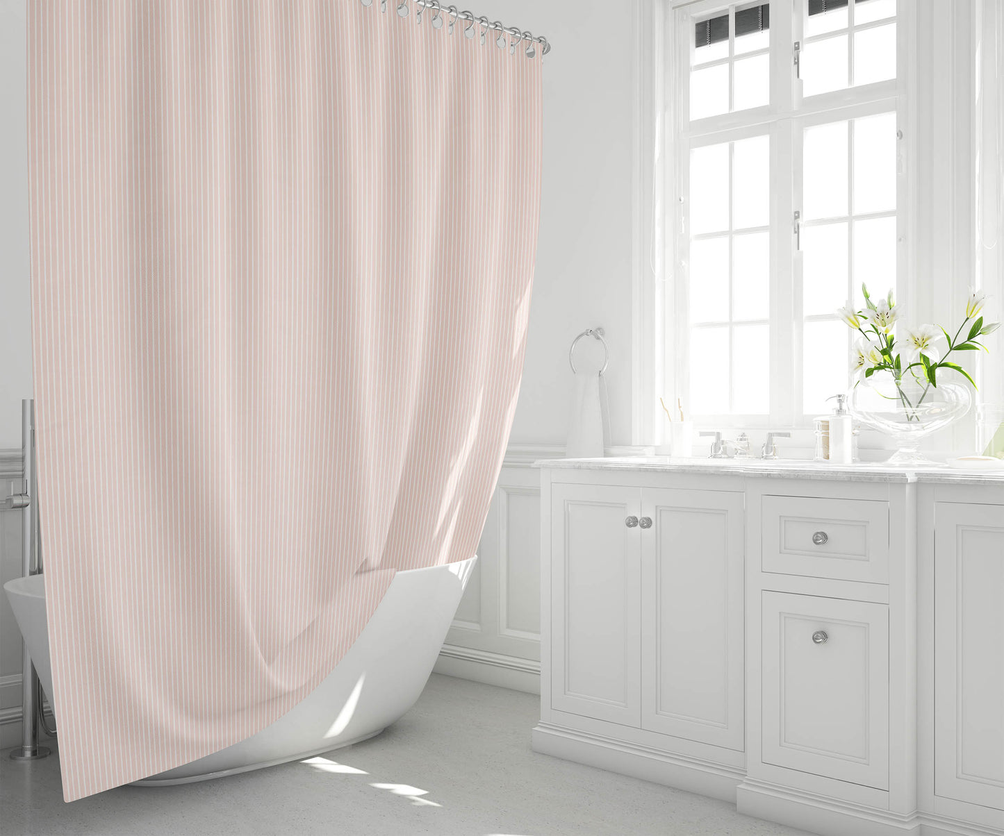 Random Stripes Shower Curtain