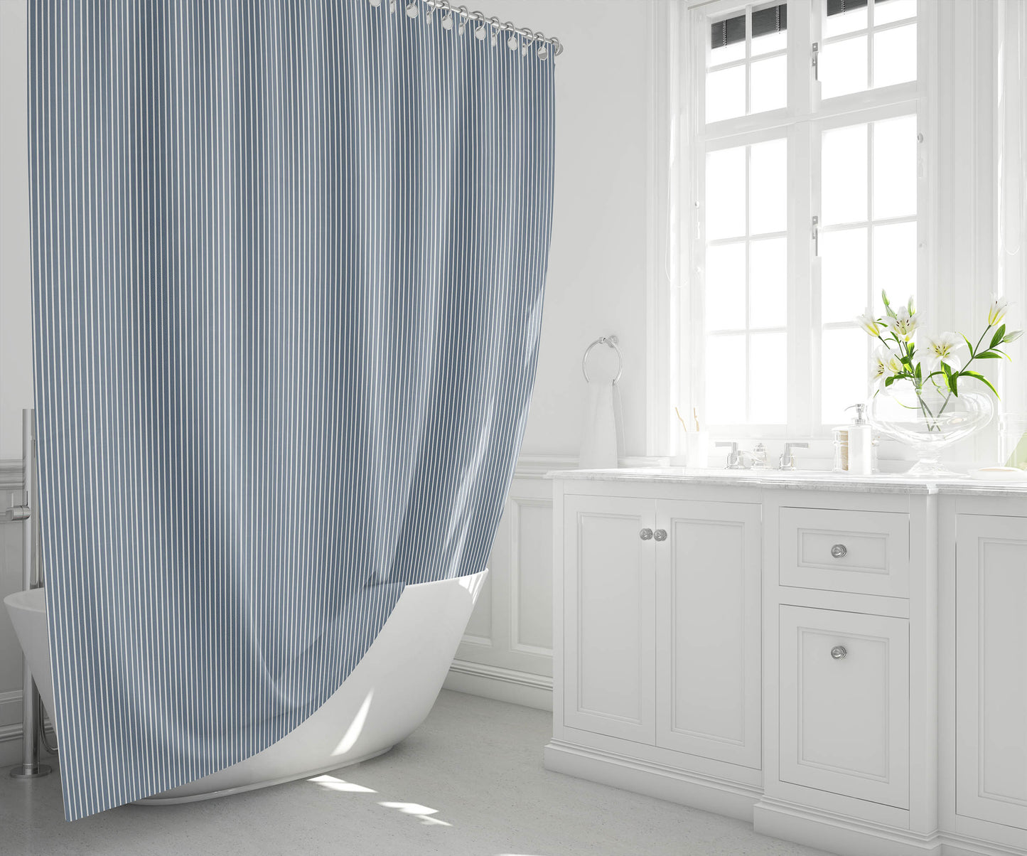 Random Stripes Shower Curtain