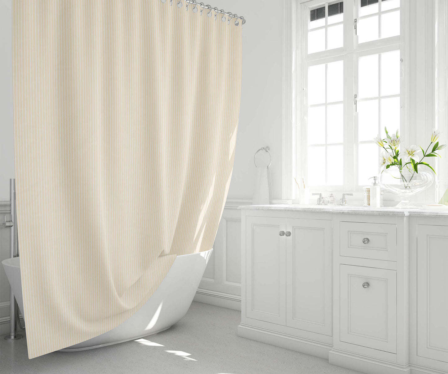 Random Stripes Shower Curtain