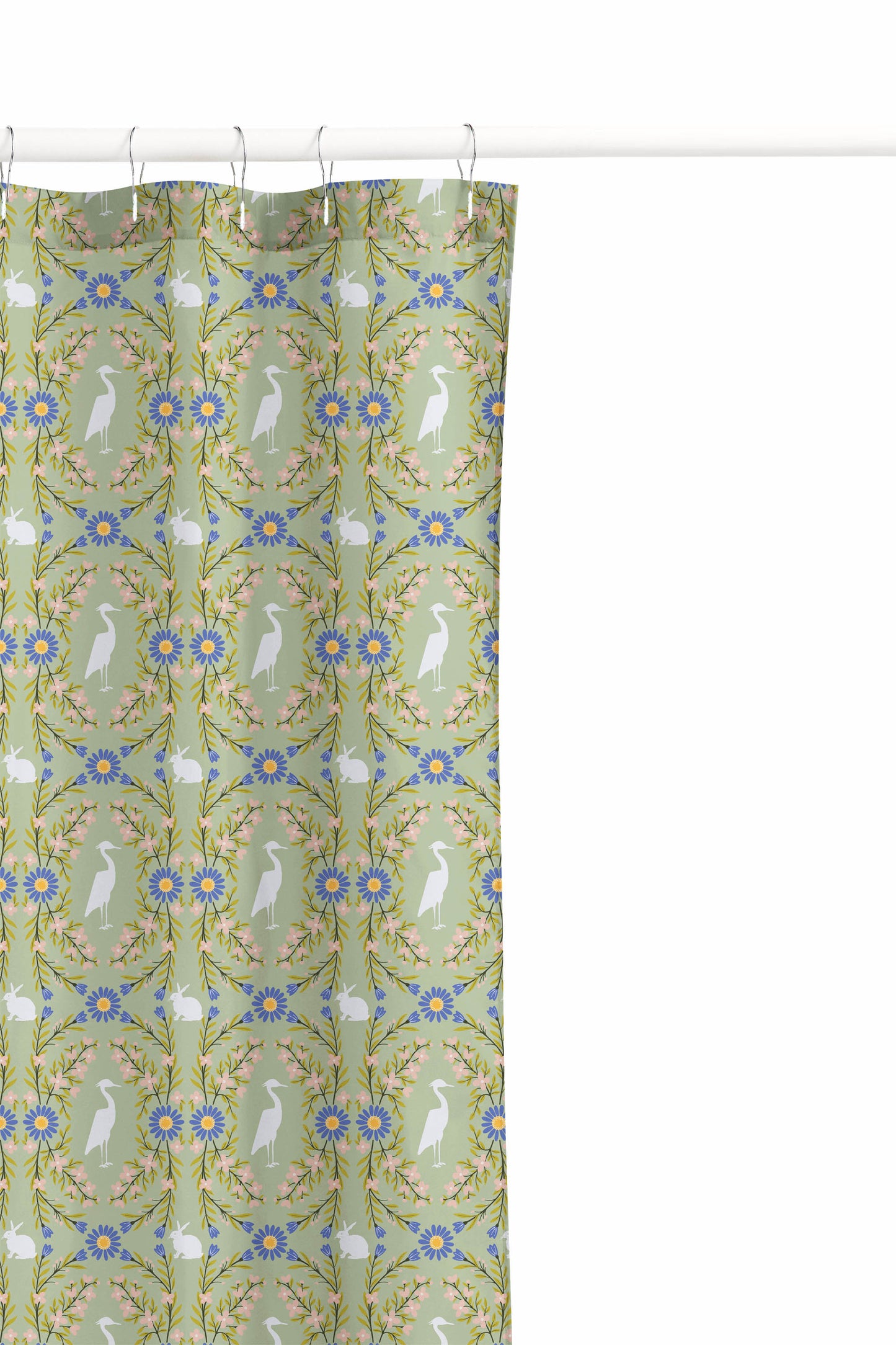Storks & Bunnies Shower Curtain