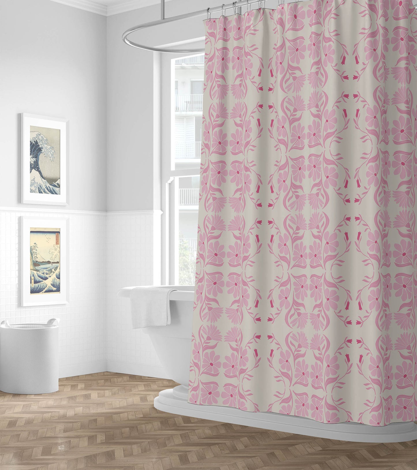 Groovy Flowers Shower Curtain