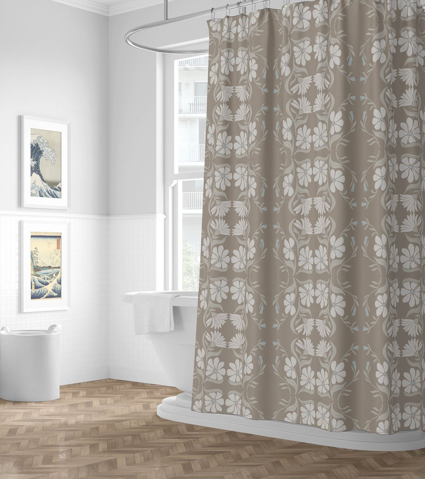 Groovy Flowers Shower Curtain