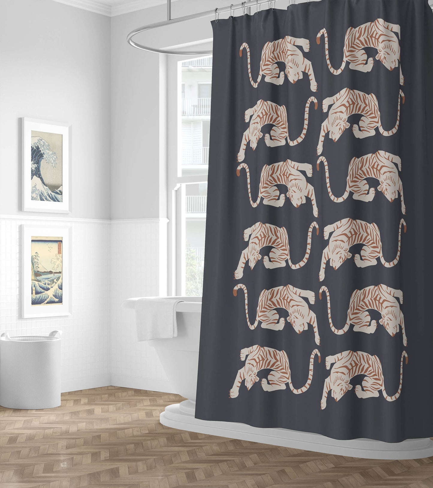 Hey Tiger Shower Curtain