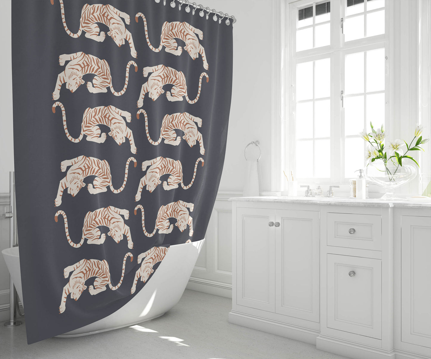 Hey Tiger Shower Curtain