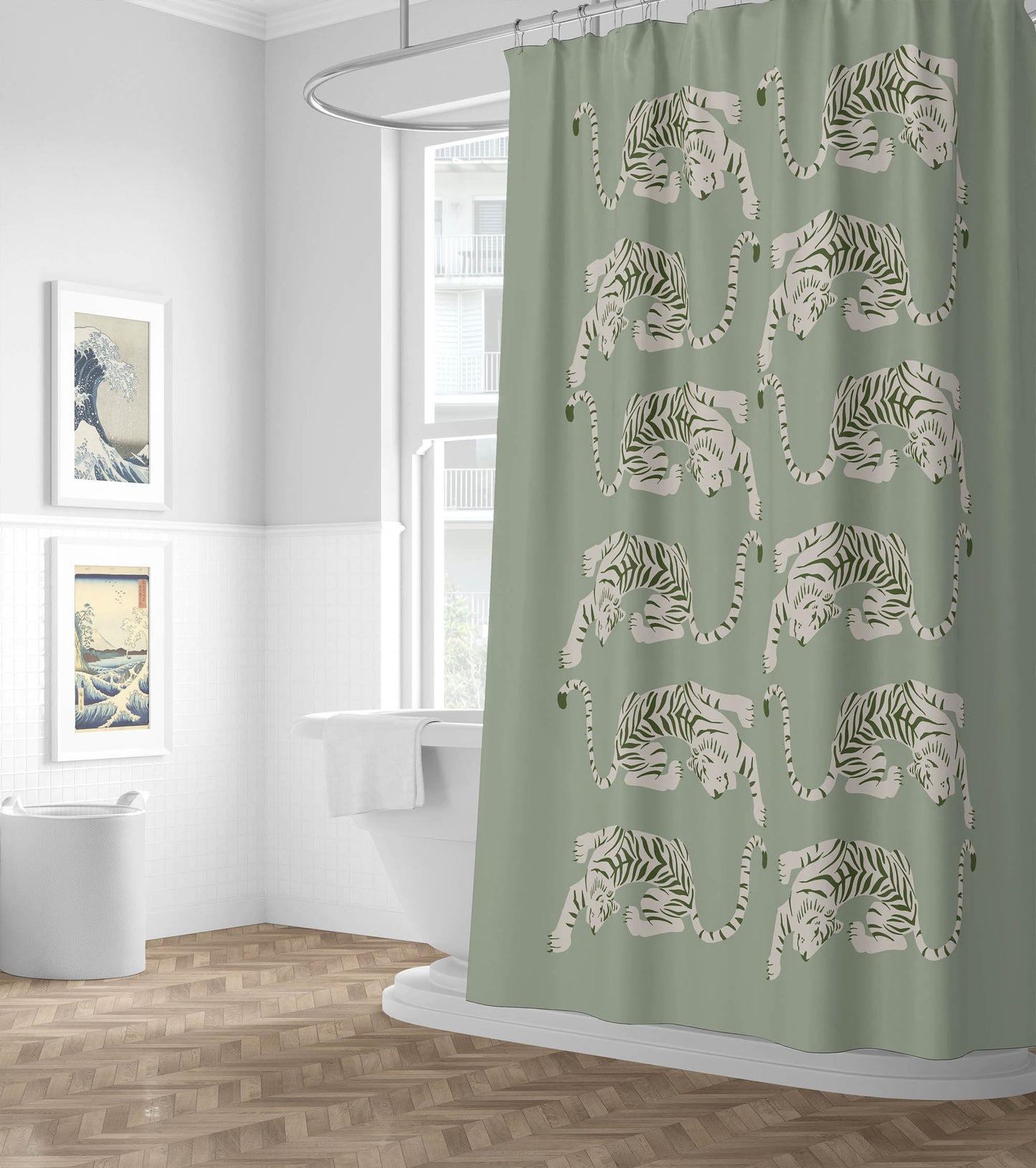 Hey Tiger Shower Curtain