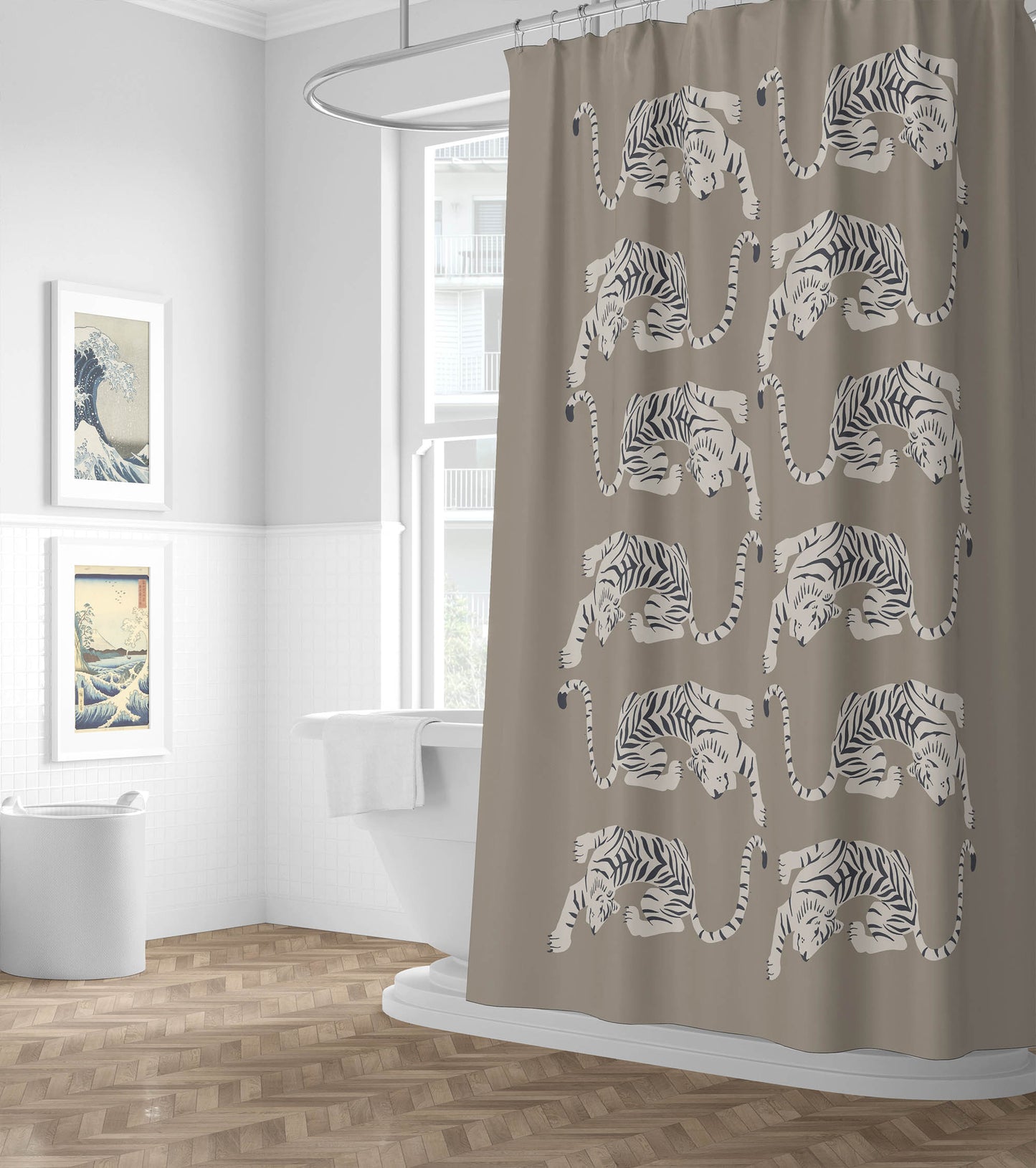 Hey Tiger Shower Curtain
