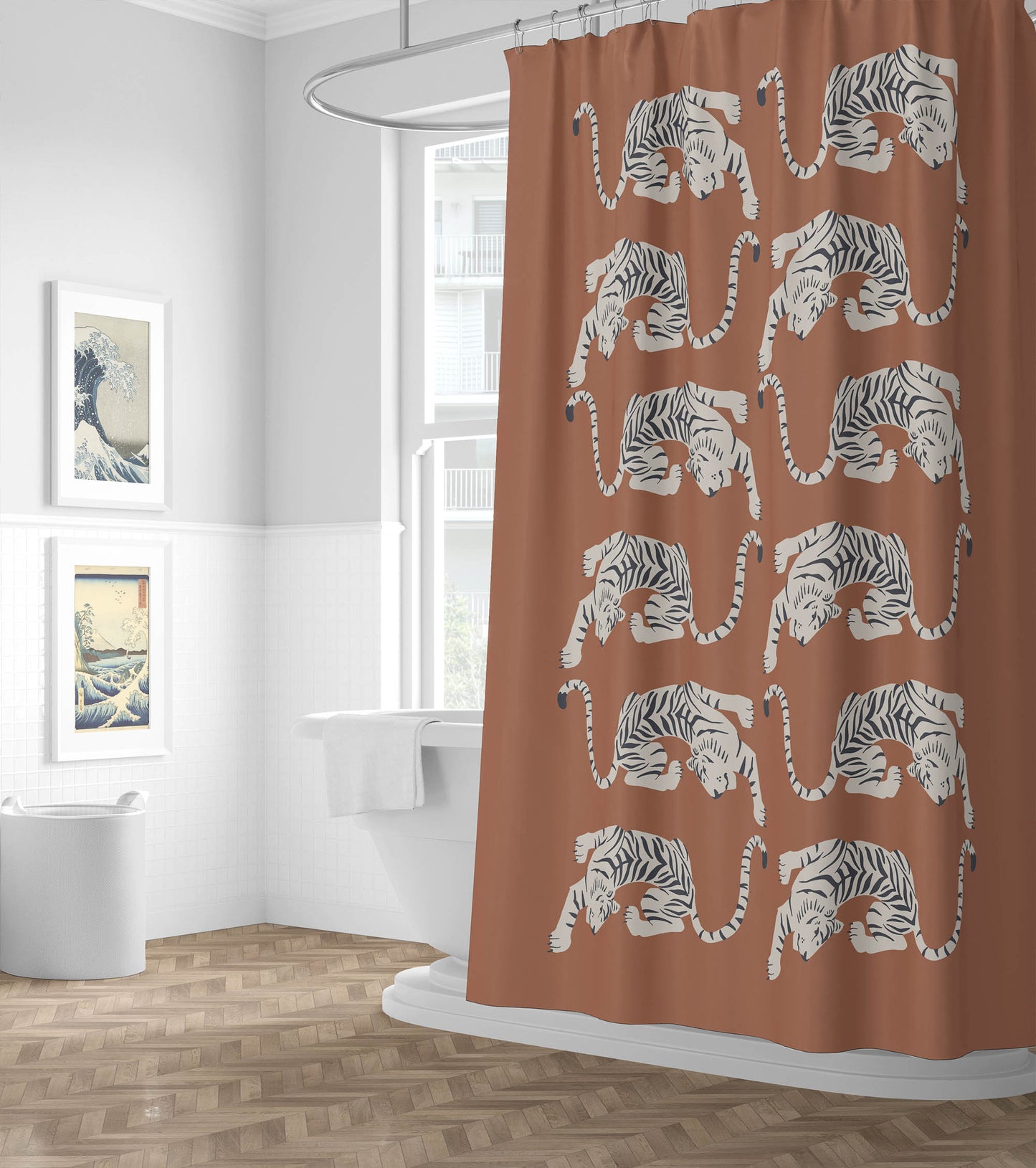 Hey Tiger Shower Curtain
