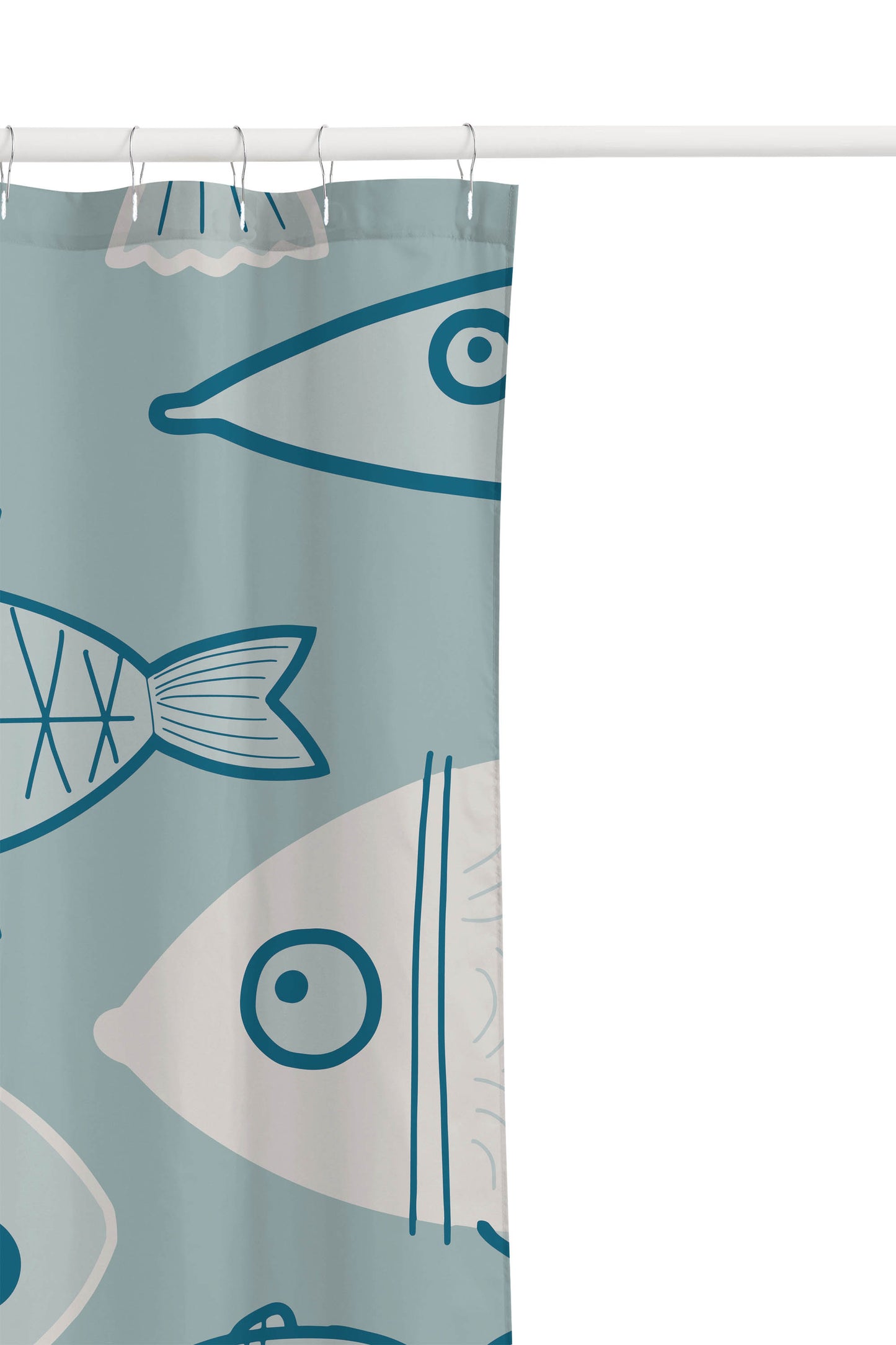 Here Fishy Fishy Fishy Shower Curtain