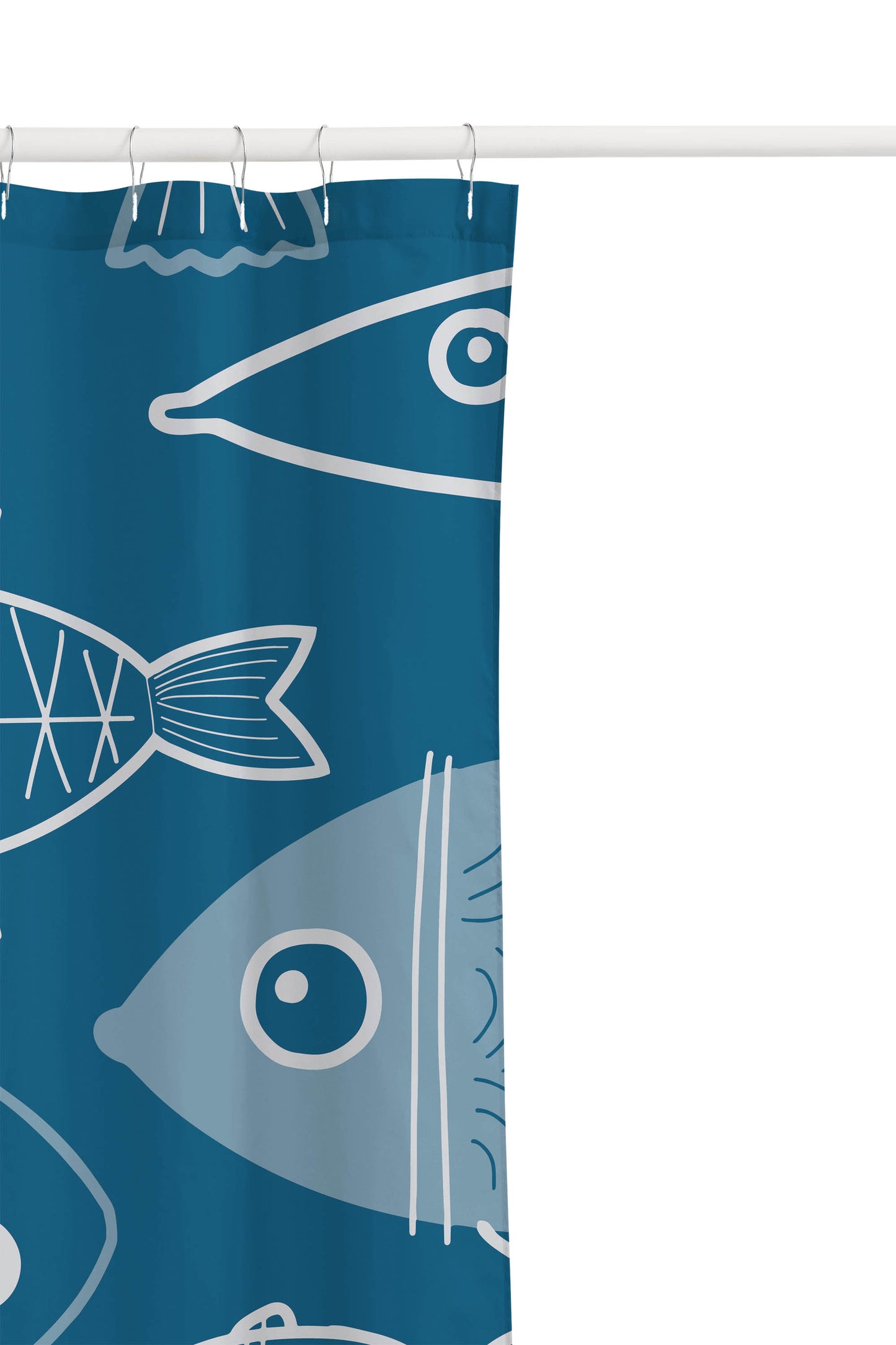 Here Fishy Fishy Fishy Shower Curtain