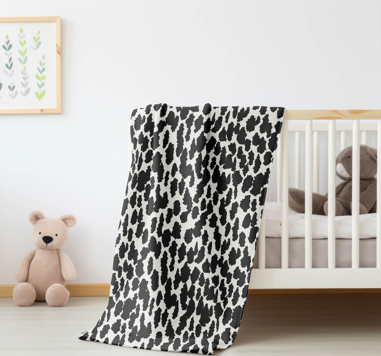 Animal Splat Velveteen Fleece Blanket