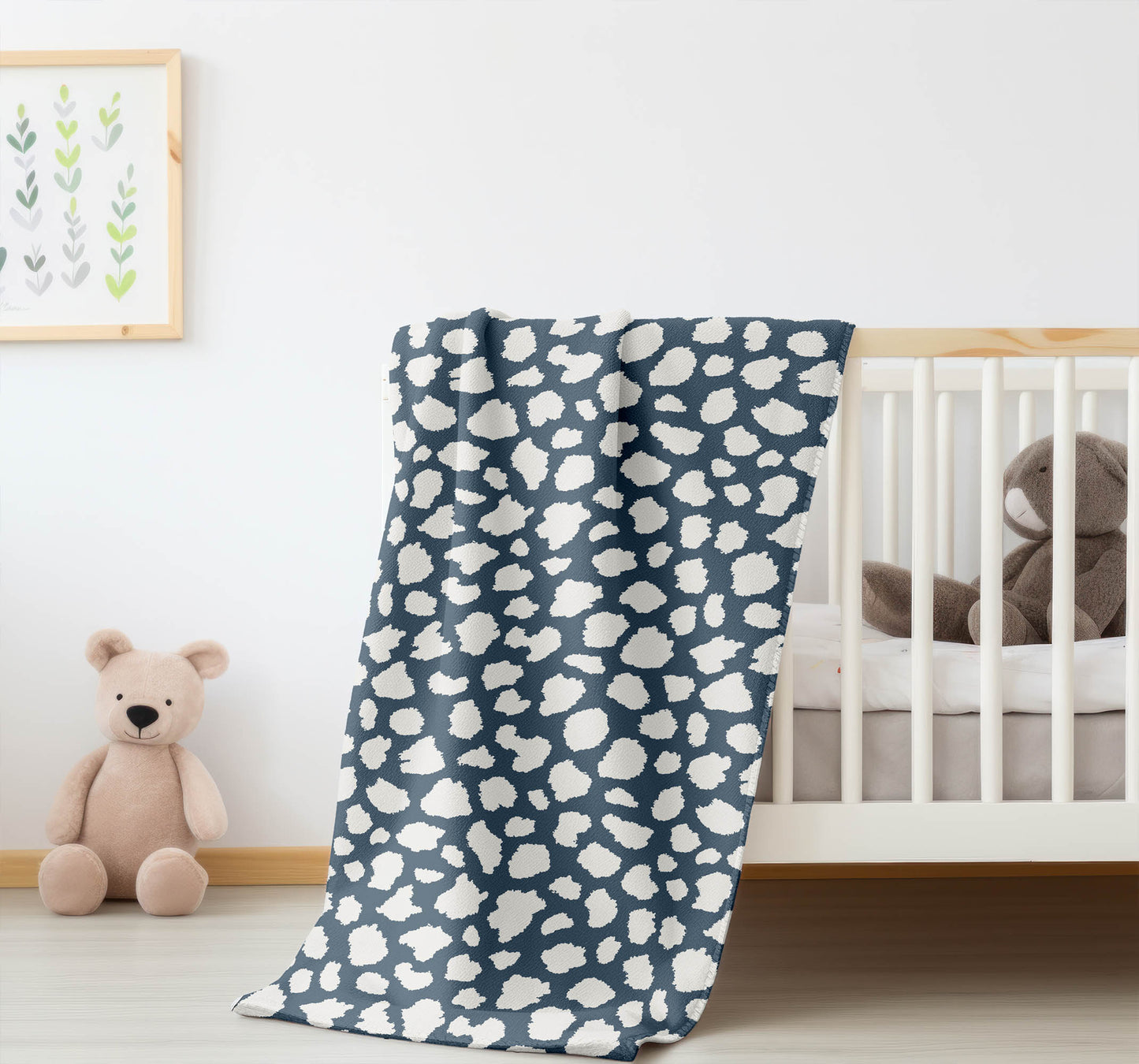 Animal Spot Velveteen Fleece Blanket