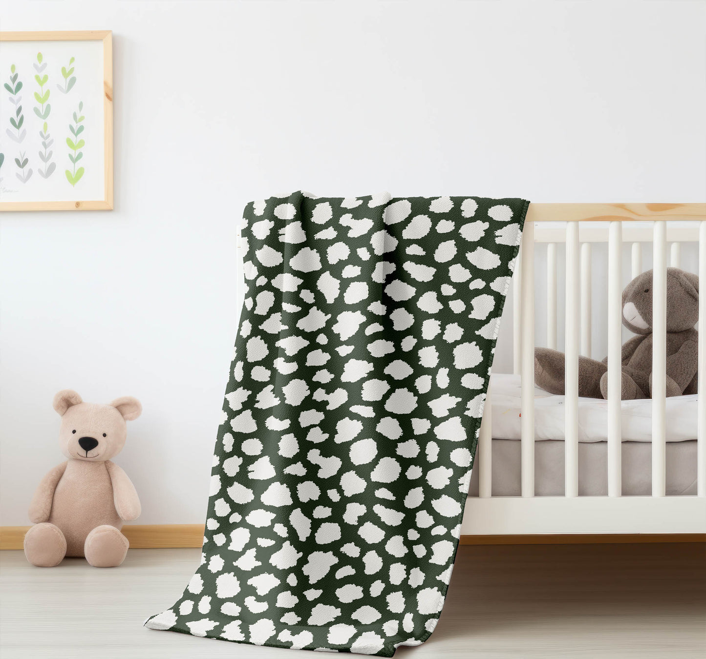 Animal Spot Velveteen Fleece Blanket