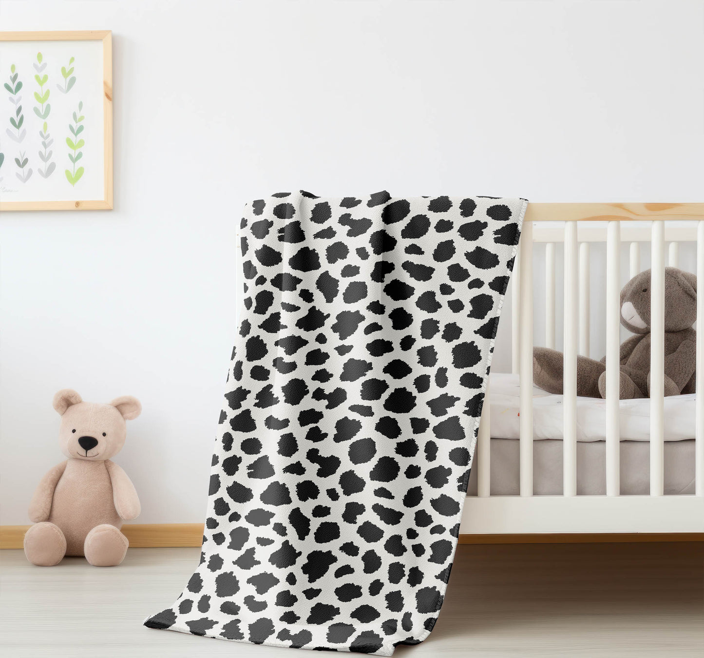 Animal Spot Velveteen Fleece Blanket