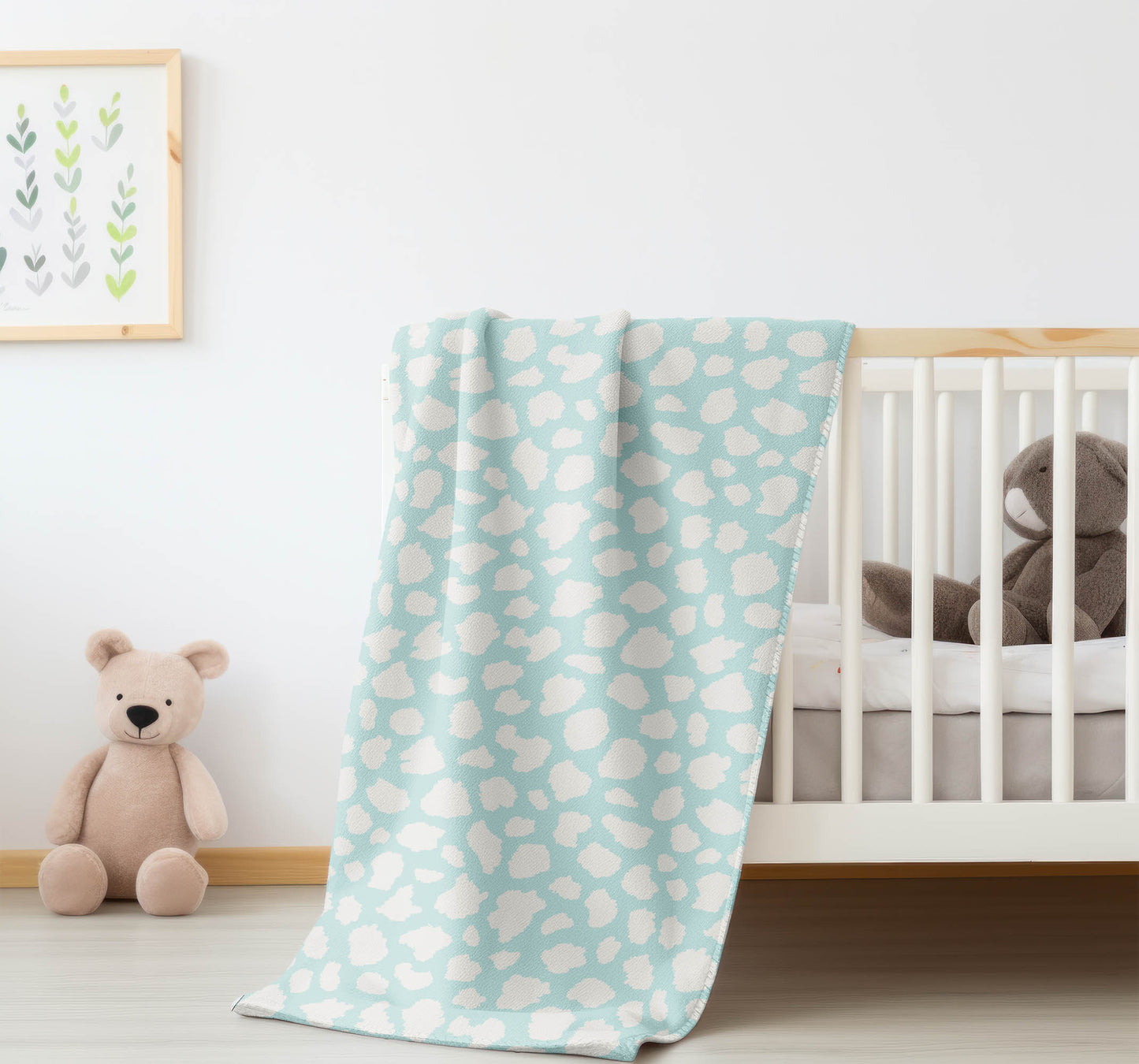 Animal Spot Velveteen Fleece Blanket
