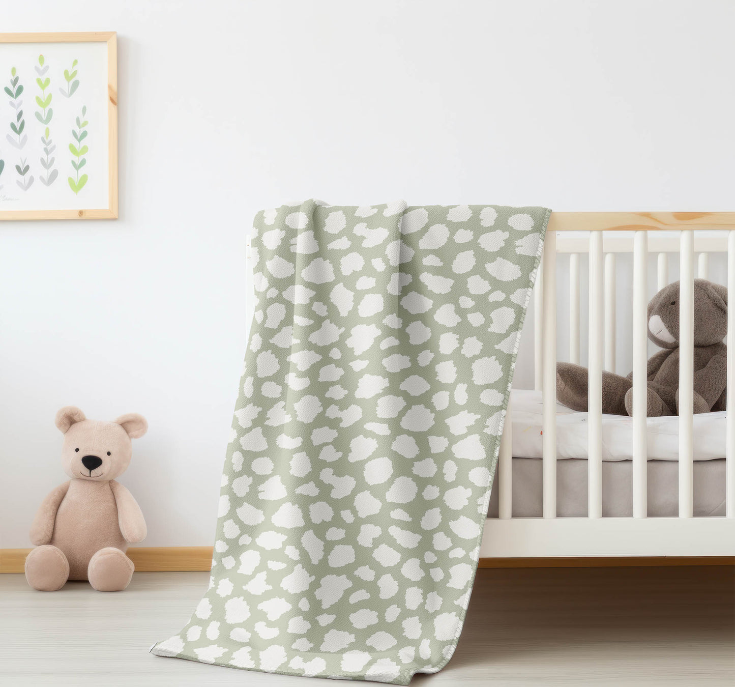 Animal Spot Velveteen Fleece Blanket