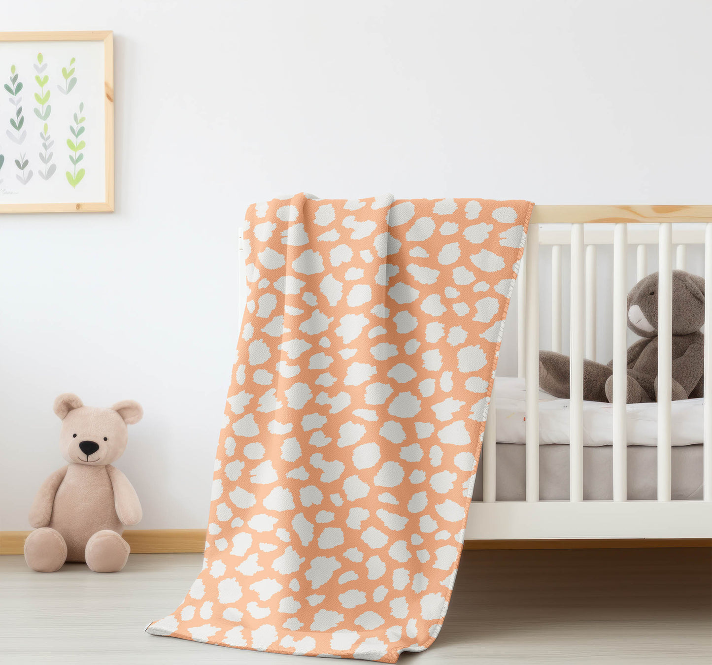 Animal Spot Velveteen Fleece Blanket