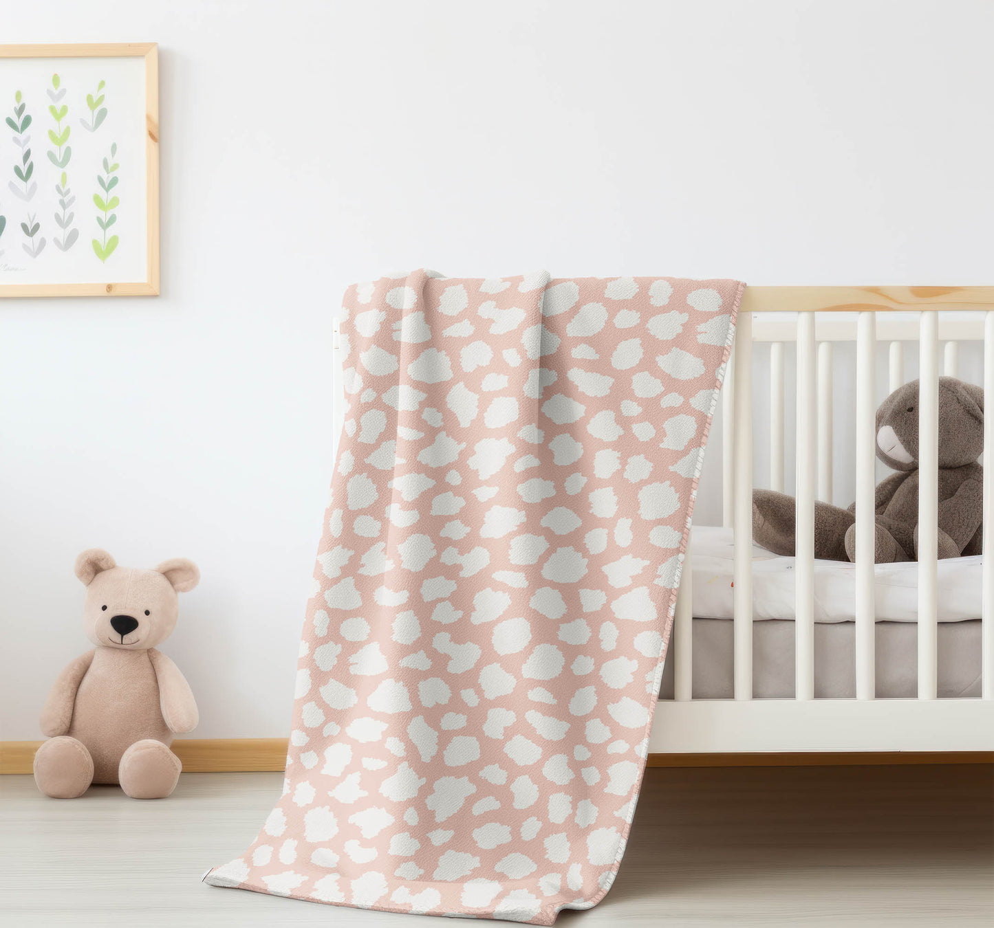 Animal Spot Velveteen Fleece Blanket