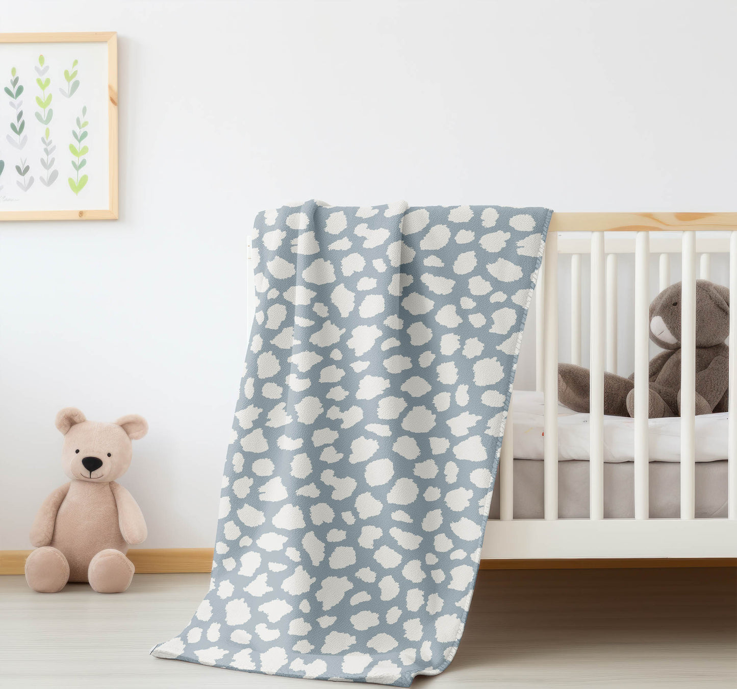 Animal Spot Velveteen Fleece Blanket
