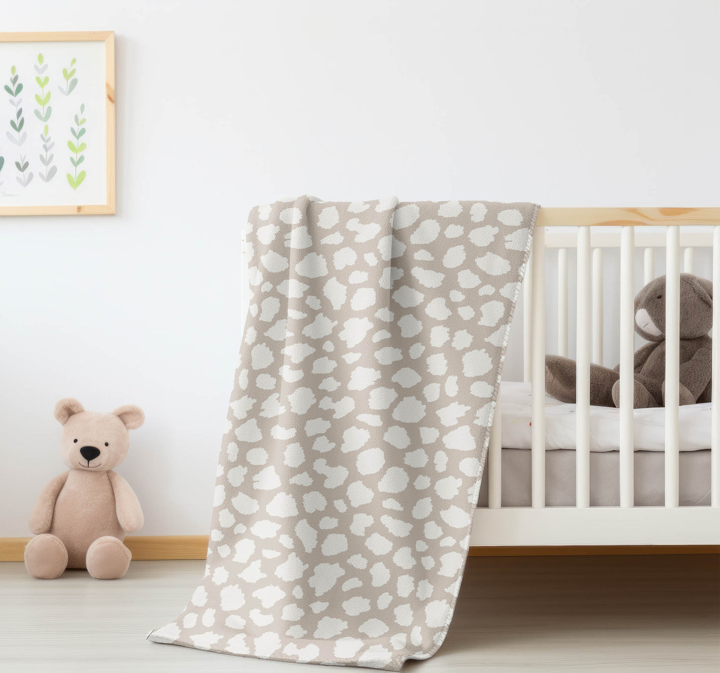 Animal Spot Velveteen Fleece Blanket