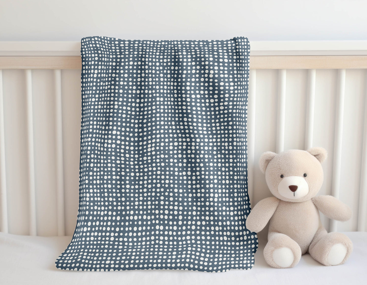 Assorted Dots Velveteen Fleece Blanket