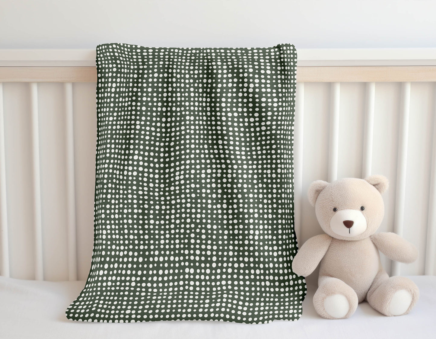 Assorted Dots Velveteen Fleece Blanket