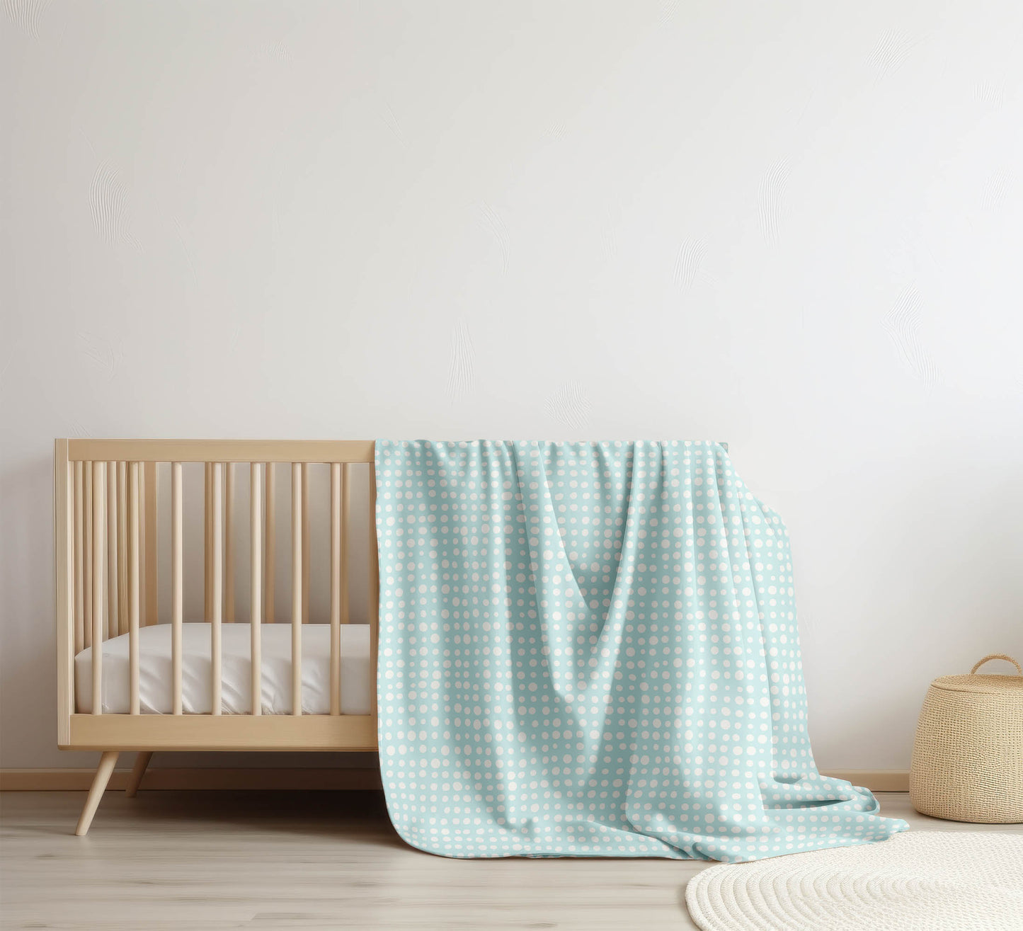 Assorted Dots Velveteen Fleece Blanket