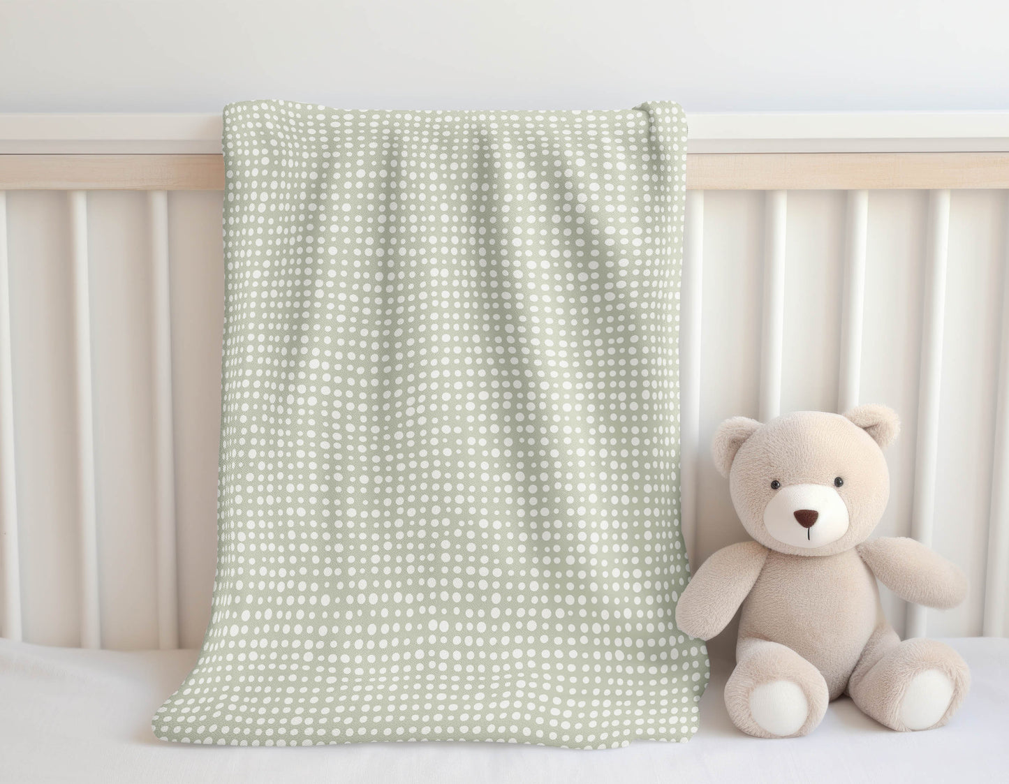 Assorted Dots Velveteen Fleece Blanket