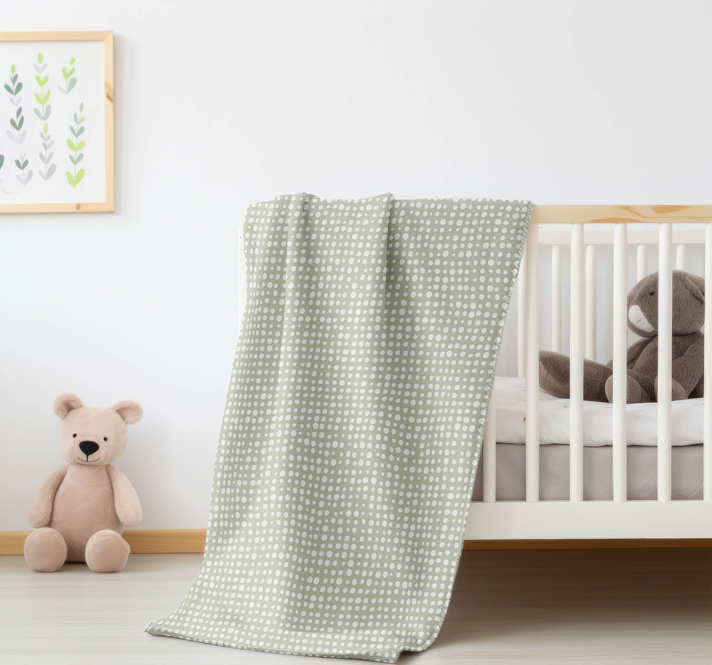 Assorted Dots Velveteen Fleece Blanket