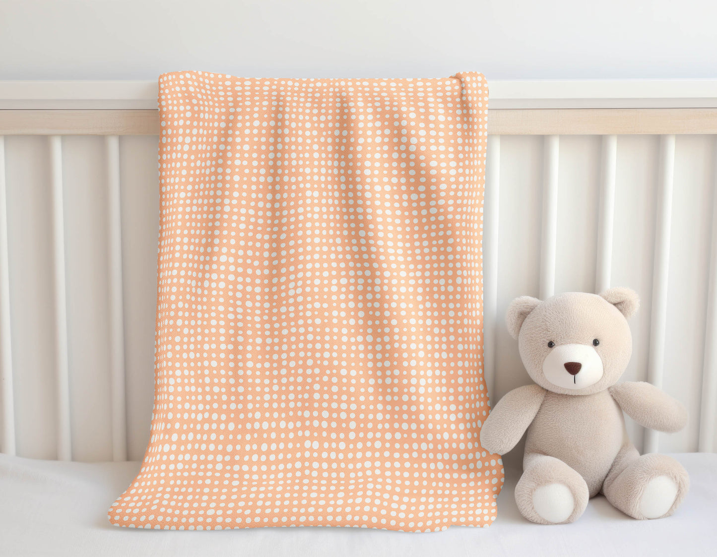 Assorted Dots Velveteen Fleece Blanket