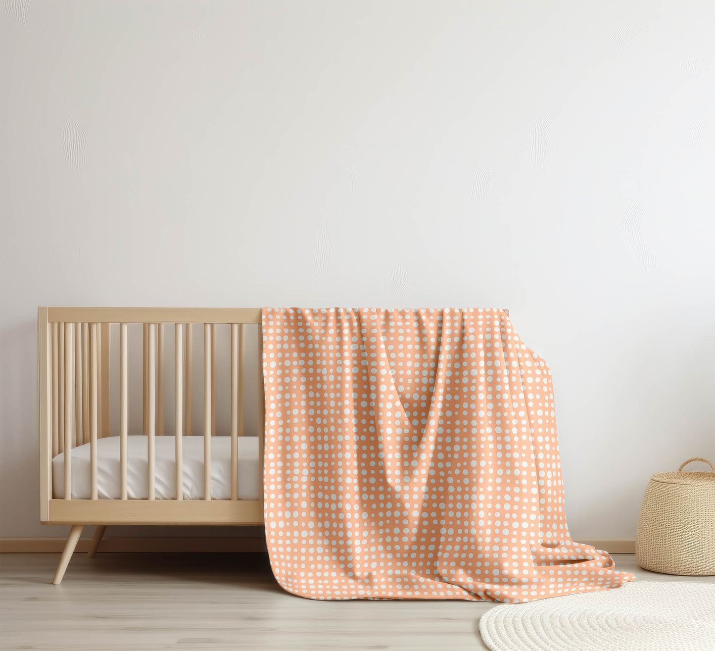 Assorted Dots Velveteen Fleece Blanket