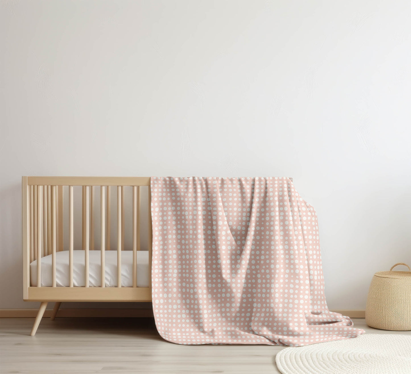 Assorted Dots Velveteen Fleece Blanket