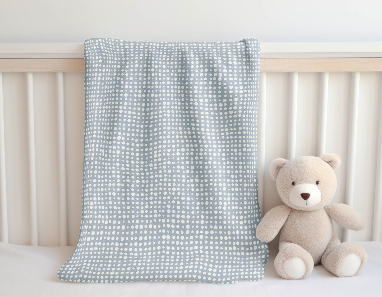 Assorted Dots Velveteen Fleece Blanket