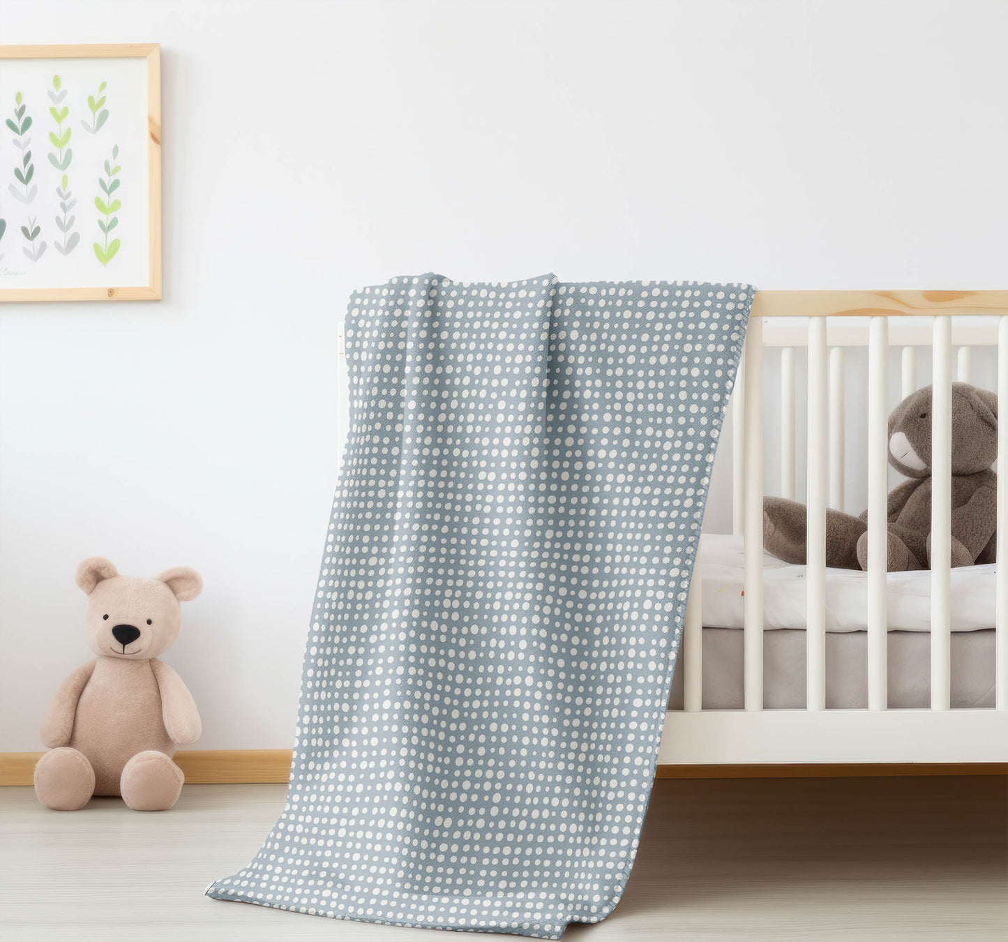 Assorted Dots Velveteen Fleece Blanket