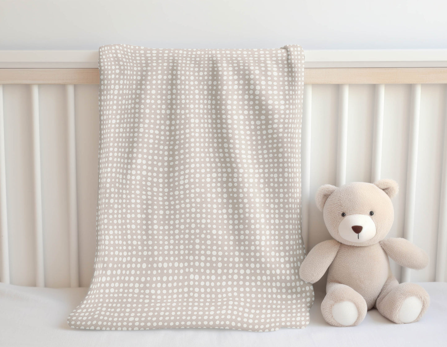 Assorted Dots Velveteen Fleece Blanket