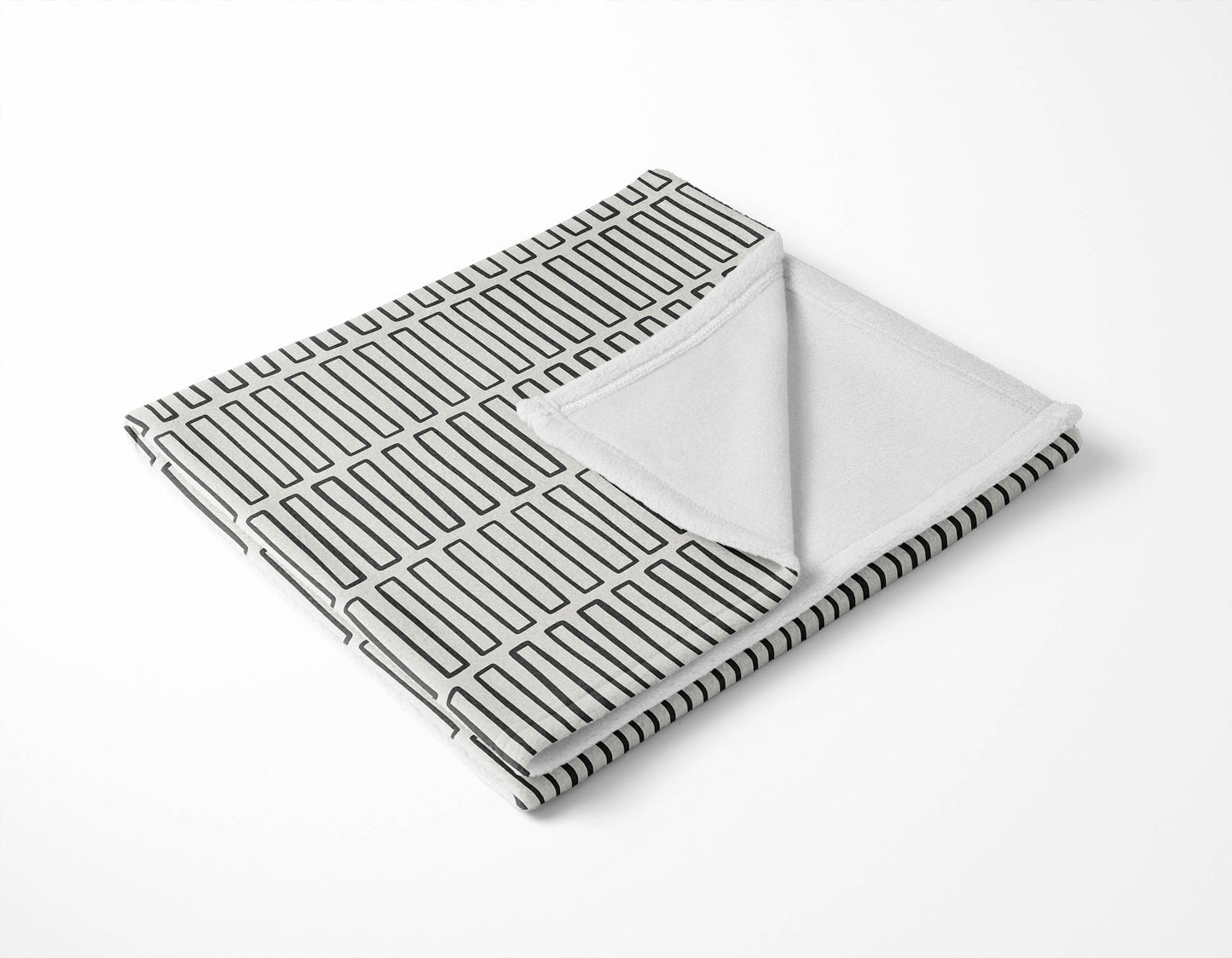 Block Maze Velveteen Fleece Blanket