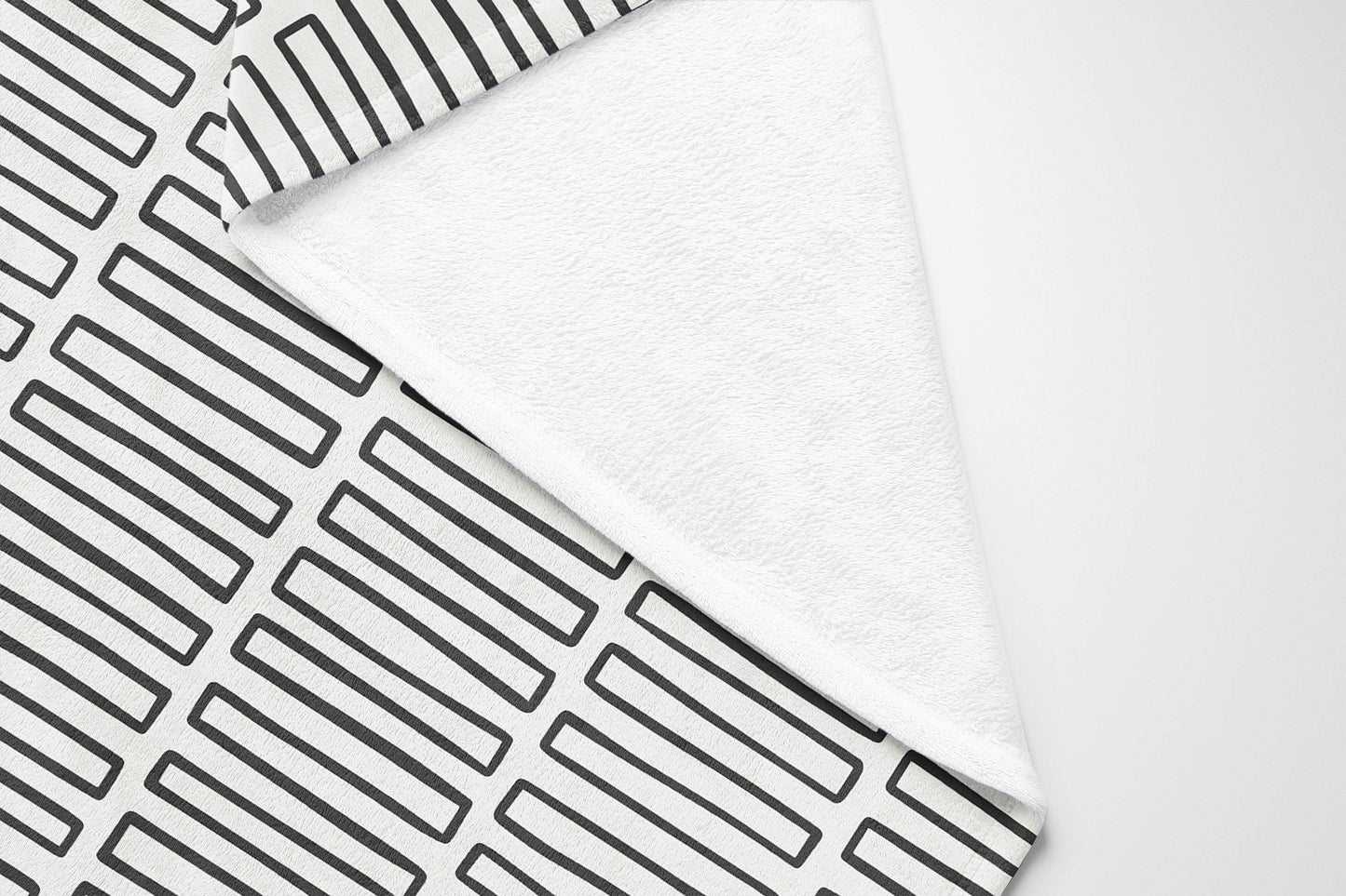 Block Maze Velveteen Fleece Blanket